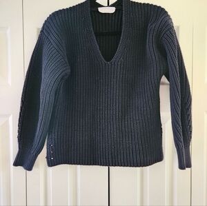 Everlane Black Chunky Knit Sweater
